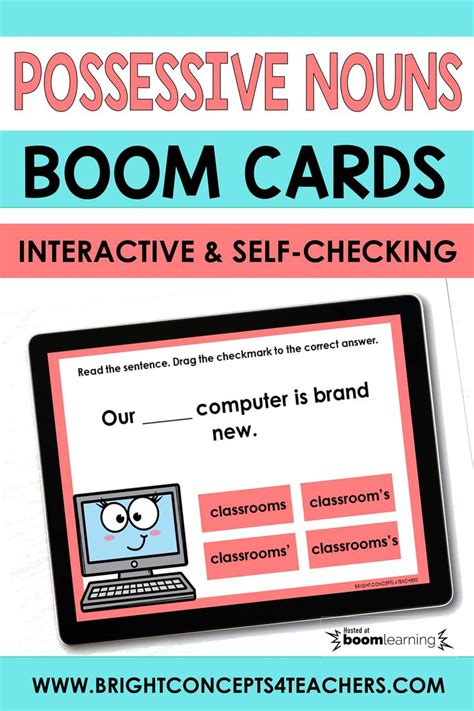 Possessive Nouns Boom Cards Possessive Nouns Noun Task Cards Nouns