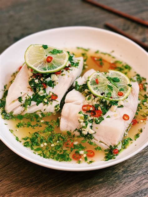 Thai Steamed Fish With Lime And Garlic Tiffy Cooks Recipe Steamed