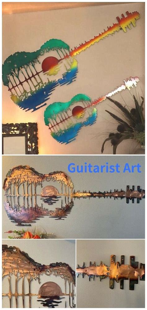 Guitarist Art🎸megraidan Handmade Abstract Guitar Metal Guitar Wall