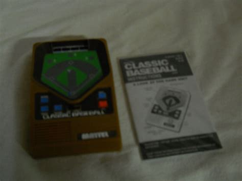 Mattel Classic Handheld Baseball Game Electronic With Instructions 2001