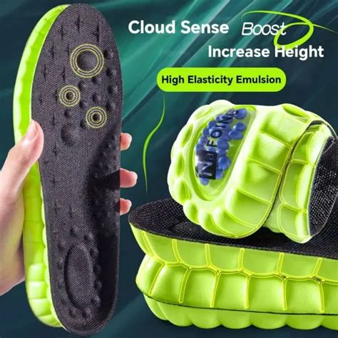 Palmilhas D Cloud Sport Para Sapatos Sola De Almofada De Ar Pu Suave