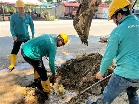 Kerja Kerja Pembaikian Paip Komunikasi Jenis Hdpe Yang Bocor Bersaiz