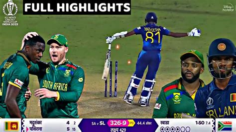 South Africa Vs Sri Lanka 4th Match Full Match Highlights Sa Vs Sl