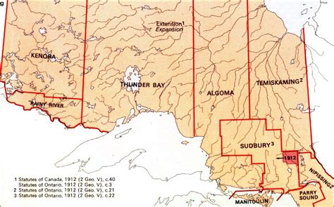 The Changing Shape Of Ontario Districts Of Northern Ontario