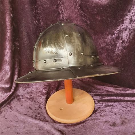 kettle helmet black esford armoury