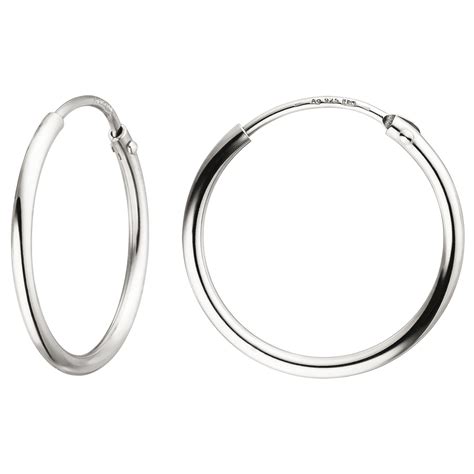 Juwelier Grützmacher Creolen 925 Sterling Silber Ohrringe Silberohrringe