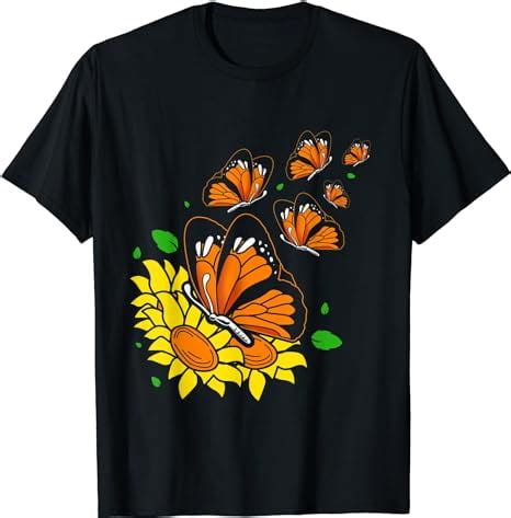 Sunflower Butterfly For Monarch Butterfly T Shirt Walmart