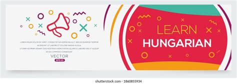 Creative Learn Hungarian Text Written Speech Stock Vector (Royalty Free ...