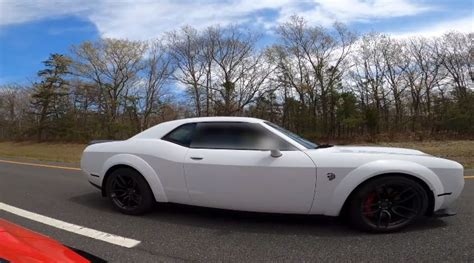 C8 Corvette Drag Races Dodge Challenger Hellcat Redeye Traction Not