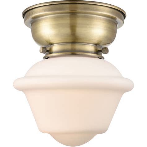 Innovations Lighting 623 1F AB G531 LED Aditi Small Oxford Flush Mount