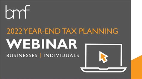 2022 Year End Tax Planning Moves To Consider For Businesses And Individuals Youtube