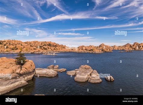 Granite Dells At Watson Lake In Prescott Arizona Stock Photo 167129834