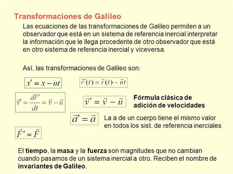 RELATIVIDAD ESPECIAL SISTEMAS DE REFERENCIA Sistema De Referencia