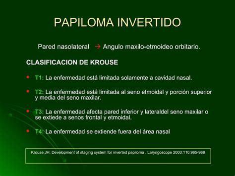 Cirugia Endoscopica En El Papiloma Nasal Ppt