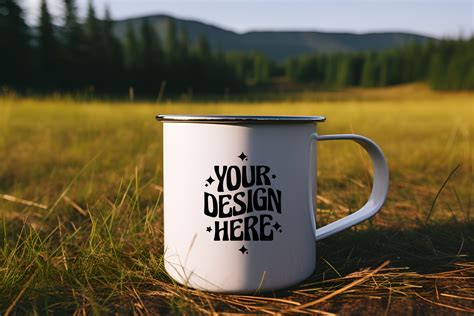 Camping Enamel Mug Mockup Graphic By Mockup Infinity Creative Fabrica