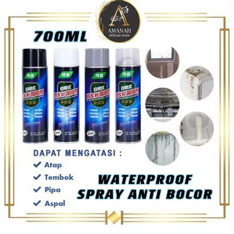 Jual Spray Anti Bocor Waterproof Pelapis Dinding Tembok Atap Plafon Cat