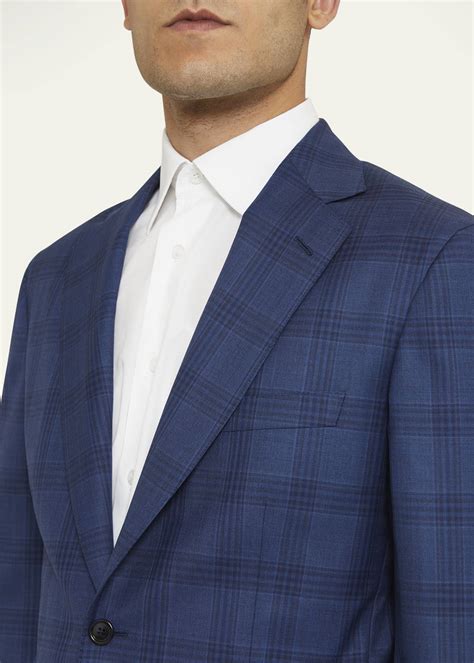 Brioni Mens Tonal Plaid Wool Sport Coat Bergdorf Goodman