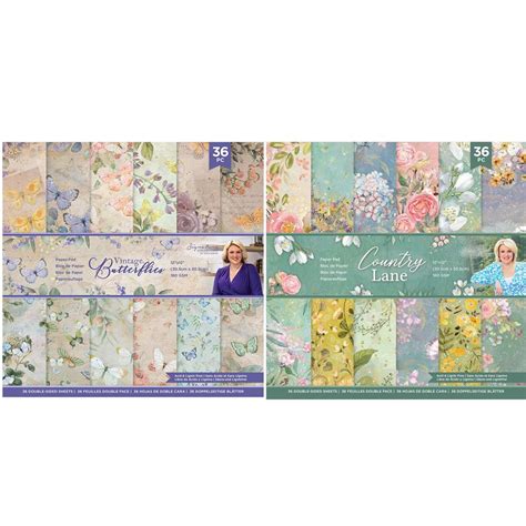 Sara Signature Country Lane And Vintage Butterflies Paper Pad Collection