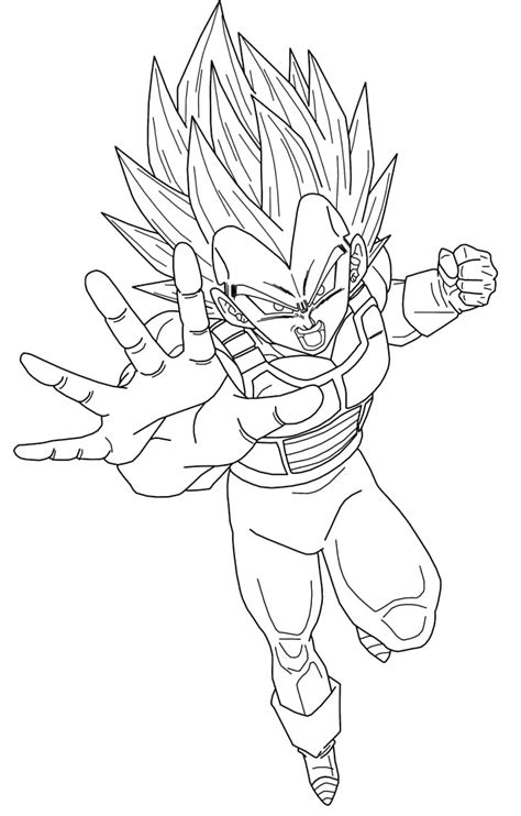 Dibujos De Vegeta De Dragon Ball Para Colorear Para Colorear Pintar E