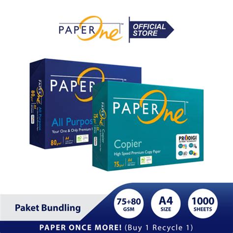 Promo Paperone Kertas A4 75 80 Gr 2 Rim 1000 Lembar Kertas Hvs