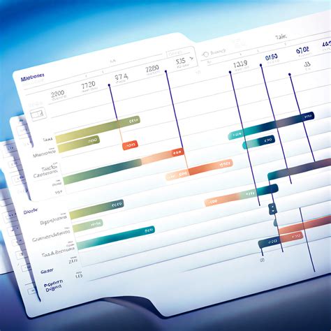 Gantt Chart Featuring Intricate Timelines Of A Project Plan By Benjamin