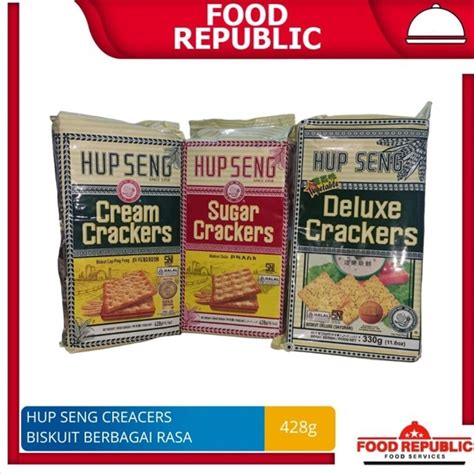 Jual Hup Seng Cream Crackers Sugar Crackers Deluxe Crackers 428gr