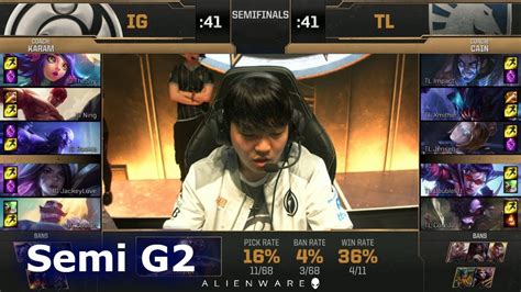 Invictus Gaming Vs Team Liquid Game 2 Semi Final LoL MSI 2019 IG