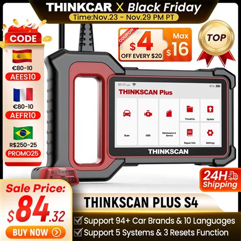 Thinkcar Thinkscan Plus S S S Obd Esc Ner Herramienta De Diagn