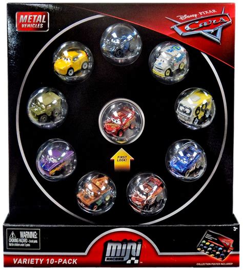 Disney Pixar Cars Die Cast Mini Racers Classic Exclusive 10 Pack Mattel
