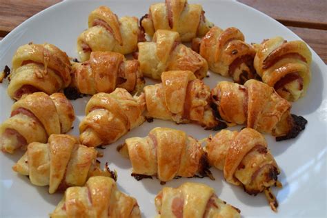 Mini croissant jambon crème fraîche 16 petits croissants jambon crème 1