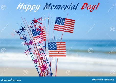 Memorial Day Background On The Beach Stock Photo Image Of Sand Calm