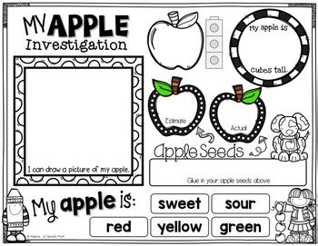 FREE Printable Apple Worksheets for Preschool and Kindergarten ...