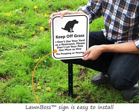 Dog Poop Signs - Keep your Lawn Poop Free with Curb Your Dog Signs