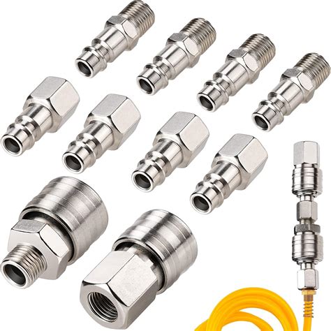 10 pièces raccord rapide air comprimé Euro Air raccord rapide 1 4 BSP