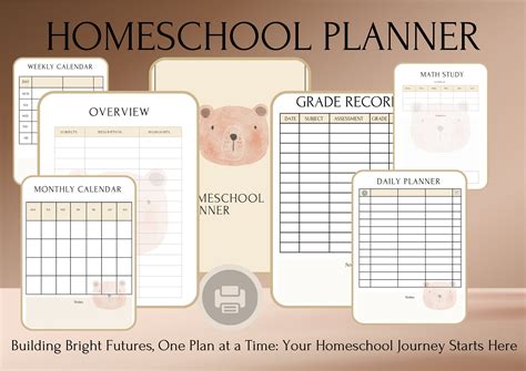 Cute & Complete Homeschool Planner Bundle Printable Schedules and ...