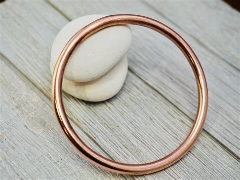 Thick Copper Bangle Copper Stacking Bangle Pure Copper Etsy Australia