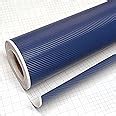 Amazon Diyah D Blue Carbon Fiber Film Twill Weave Vinyl Sheet