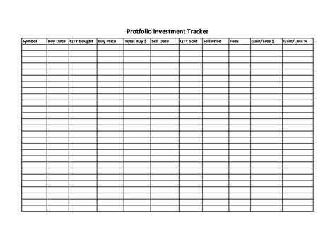 33 Free Investment Tracking Spreadsheets 💰 Excel ᐅ Templatelab