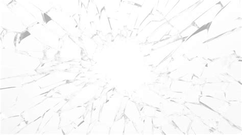 Gorgeous Cracked Glass Texture Against A White Background Broken