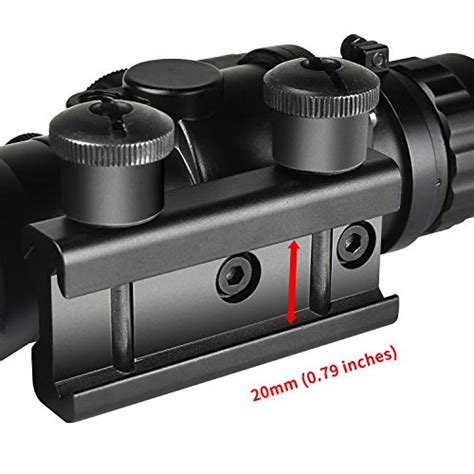 CVLIFE 432 Tactical Rifle Scope Red Green Blue Illuminated Reticle