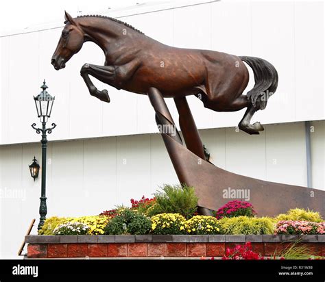 Horse jumping hickstead hi-res stock photography and images - Alamy