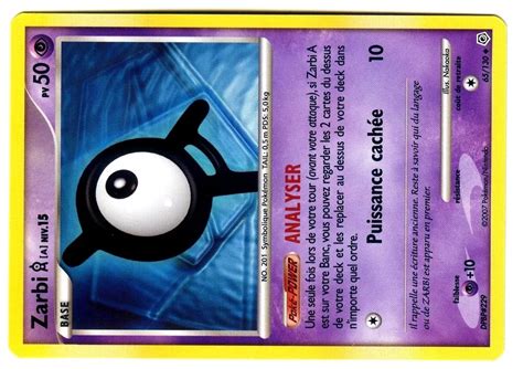 Zarbi A 65 130 Diamant Et Perle Carte Pokemon