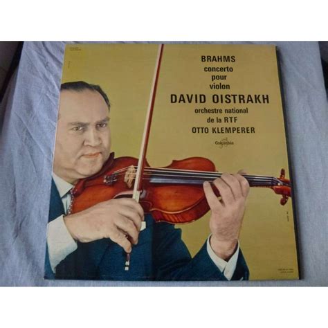 Brahms concerto pour violon en ré majeur op 77 by David Oistrakh