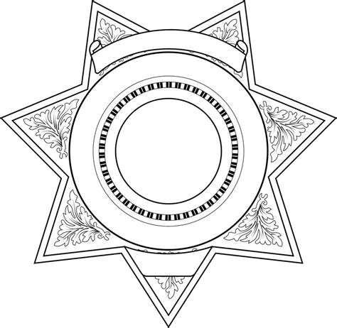 Editable Sheriff Badge Template