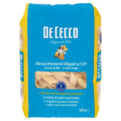 De Cecco Mezzi Pennoni Rigati N Everli