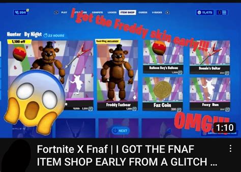 He Got Freddy Fazbear Skin Early 😱😱😱 Rfnafcringe