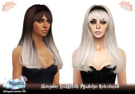 Leahlillith S Madelyn Hair Retexture Shimydim Sims Hairs