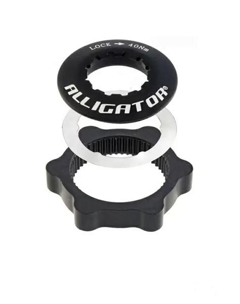 Alligator Adattatore Centerlock Per Dischi Freno Fori Nero Bikestorm