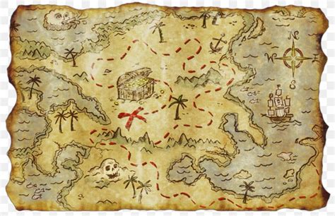 Treasure Map Buried Treasure Piracy, PNG, 1500x970px, Treasure Map ...