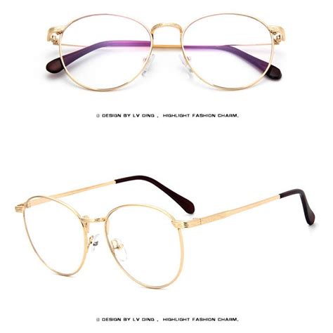 Thin Rim Round Retro Metal Vintage Men Women Optical Eyeglasses Frames